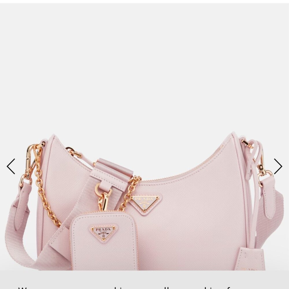 BRAND NEW 2025 PRADA Authentic Re-Edition Saffiano leather bag  PINK! BRAND …